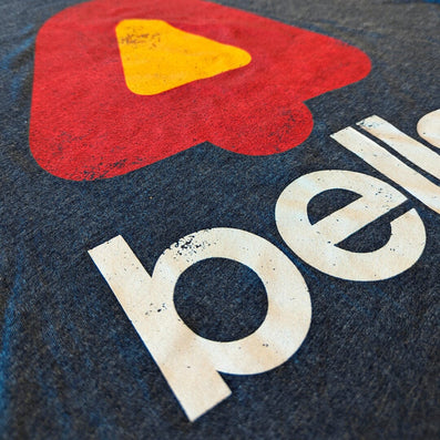 Bells Supermarket Buffalo Rochester New York T-Shirt Detail Left Dark Blue