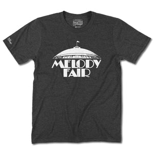 Melody Fair Buffalo New York T-Shirt Front Dark Gray