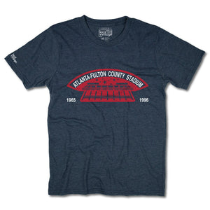 Atlanta-Fulton County Stadium Front Dark Blue