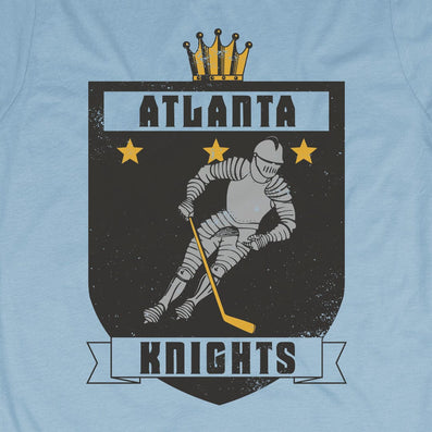 Atlanta Knights Atlanta Georgia T-Shirt Graphic Light Blue