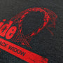Black Widow Riverside Park Agawam Massachusetts T-Shirt Detail Coaster Dark Gray