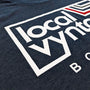 Local Vyntage Boston T-Shirt Detail Left Dark Blue