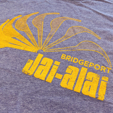 Bridgeport Jai Alai Connecticut T-Shirt Detail Purple