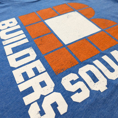 Builders Square Home Improvement Stores T-Shirt Detail Left Bright Blue