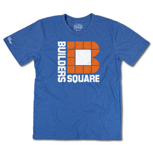 Builders Square Home Improvement Stores T-Shirt Front Bright Blue