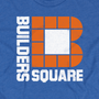 Builders Square Home Improvement Stores T-Shirt Graphic Bright Blue