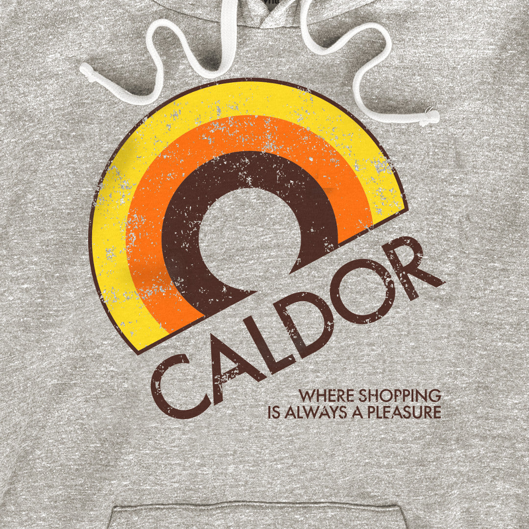 Caldor Discount Department Store Hoodie Graphic Light Gray