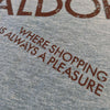 Caldor Discount Department Store T-Shirt Detail Slogan Light Gray