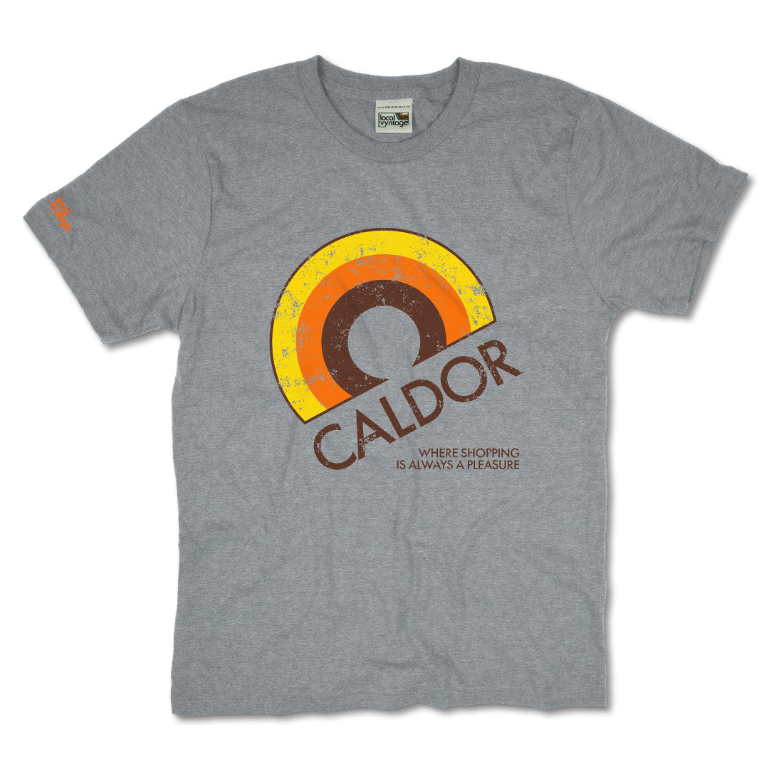 Caldor Discount Department Store T-Shirt Front Light Gray