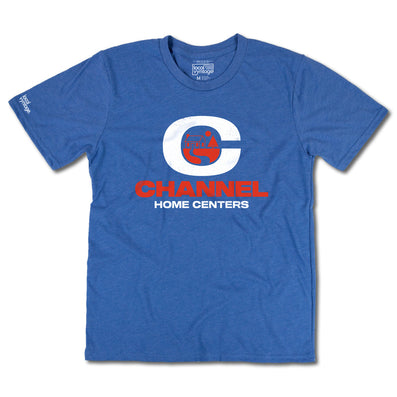 Channel Home Centers T-Shirt Front Bright Blue