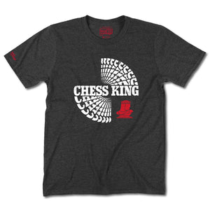Chess King T-Shirt Front Dark Gray