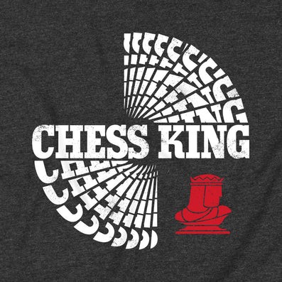 Chess King T-Shirt Graphic Dark Gray