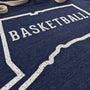 Connecticut Basketball Hoodie Detail Left Dark Blue