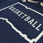 Connecticut Basketball Hoodie Detail Right Dark Blue