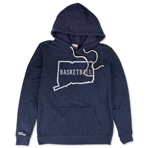 Connecticut Basketball Hoodie Front Dark Blue