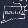 Connecticut Basketball Hoodie Graphic Dark Blue