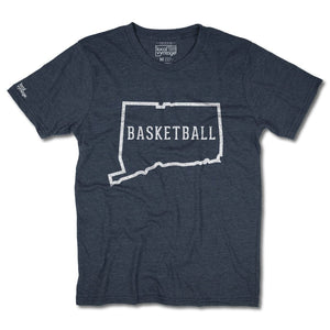 Connecticut Basketball T-Shirt Front Dark Blue