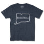 Connecticut Basketball T-Shirt Front Dark Blue