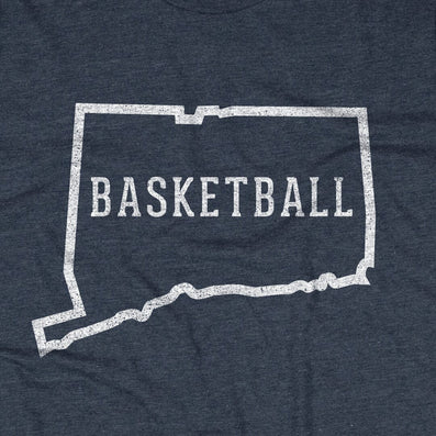 Connecticut Basketball T-Shirt Graphic Dark Blue