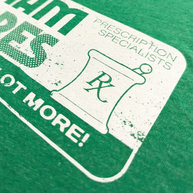 Cunningham Drug Stores T-Shirt Detail Rx Green