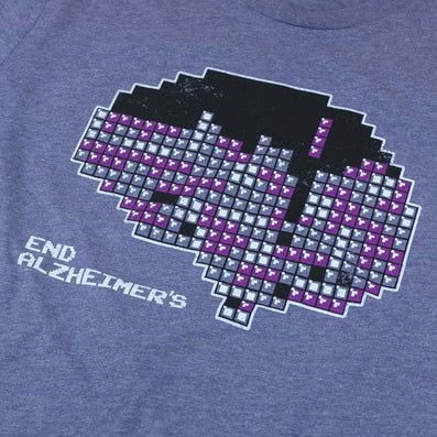 End Alzheimers T-Shirt Detail Purple