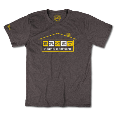 Ernst Home Centers Home Improvement T-Shirt Front Dark Brown