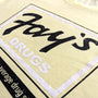 Fay's Drugs T-Shirt Detail Right Faded Yellow