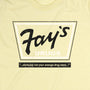 Fay's Drugs T-Shirt Graphic Faded Yellow