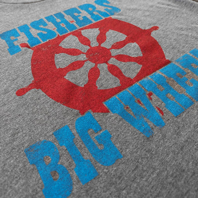 Fishers Big Wheel T-Shirt Detail Left Gray