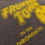 Frontier Town Adirondacks New York T-Shirt Detail Left Dark Brown