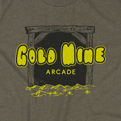 Gold Mine Arcade T-Shirt Graphic Brown