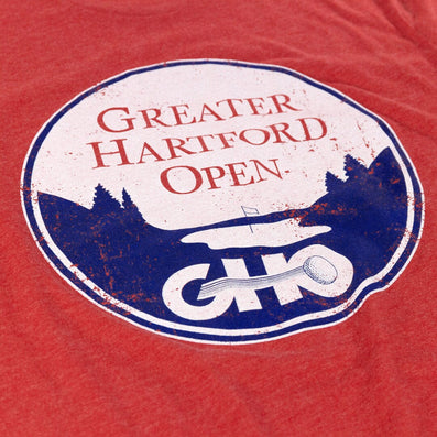 Greater Hartford Open The GHO Connecticut T-Shirt Detail Red