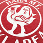 Hahn Mt. Ski Area Kempton Pennsylvania T-Shirt Detail Chicken Red