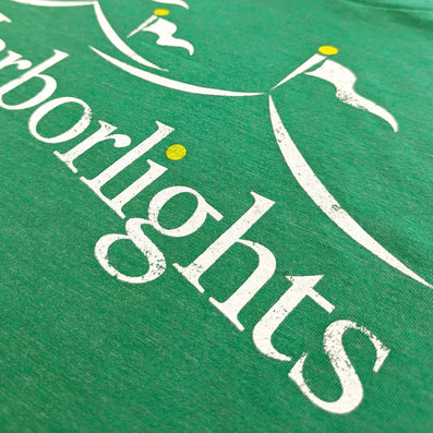 Harborlights Amphitheater Boston Massachusetts T-Shirt Detail Right Green