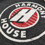 Harmony House Michigan Hoodie Detail Right Dark Gray