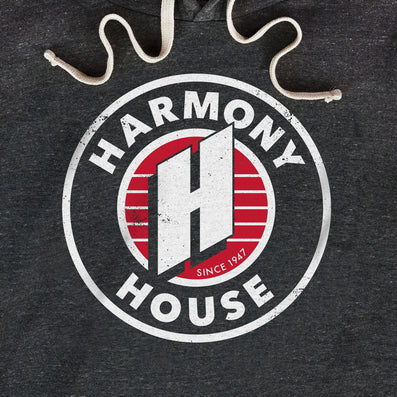 Harmony House Michigan Hoodie Graphic Dark Gray