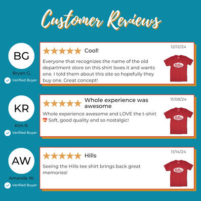 Hills Department Store T-Shirt Reviews Red