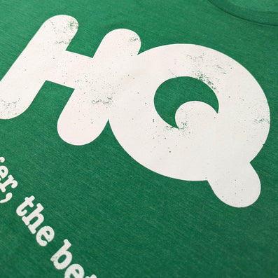 HQ Home Quarters Warehouse Home Improvement Store T-Shirt Detail Right Green