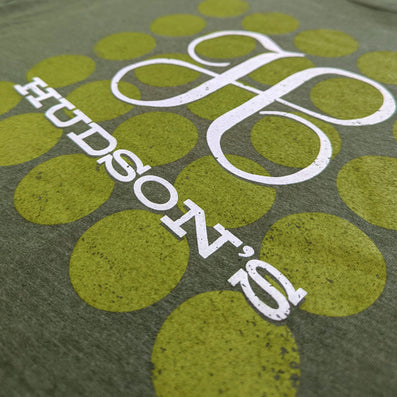 Hudson's Department Store Detroit Michigan T-Shirt Detail Right Forest Green