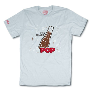 It's Called Pop T-Shirt Front Faded Aqua
