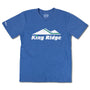 King Ridge Ski Area New London New Hampshire T-Shirt Front Bright Blue