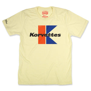 Korvettes EJ Korvette T-Shirt Front Faded Yellow