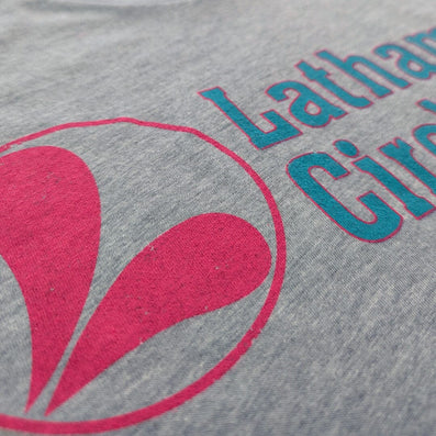 Latham Circle Mall Latham Albany New York T-Shirt Detail Left Light Gray