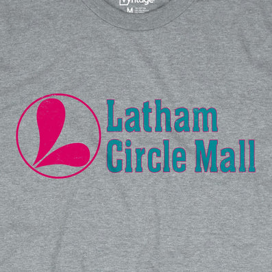 Latham Circle Mall Latham Albany New York T-Shirt Graphic Light Gray