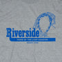 Loop Coaster Riverside Park Agawam Massachusetts T-Shirt Grahic Light Gray