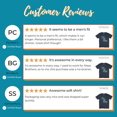 Maas Brothers T-Shirt Reviews Dark Blue