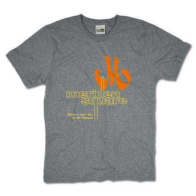 Meriden Square Connecticut T-Shirt Front Gray