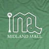 Midland Mall Warwick Rhode Island T-Shirt Graphic Faded Green