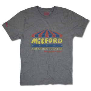 Milford Amusement Center Connecticut T-Shirt Front Gray