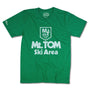 Mt. Tom Holyoke Massachusetts T-Shirt Front Green
